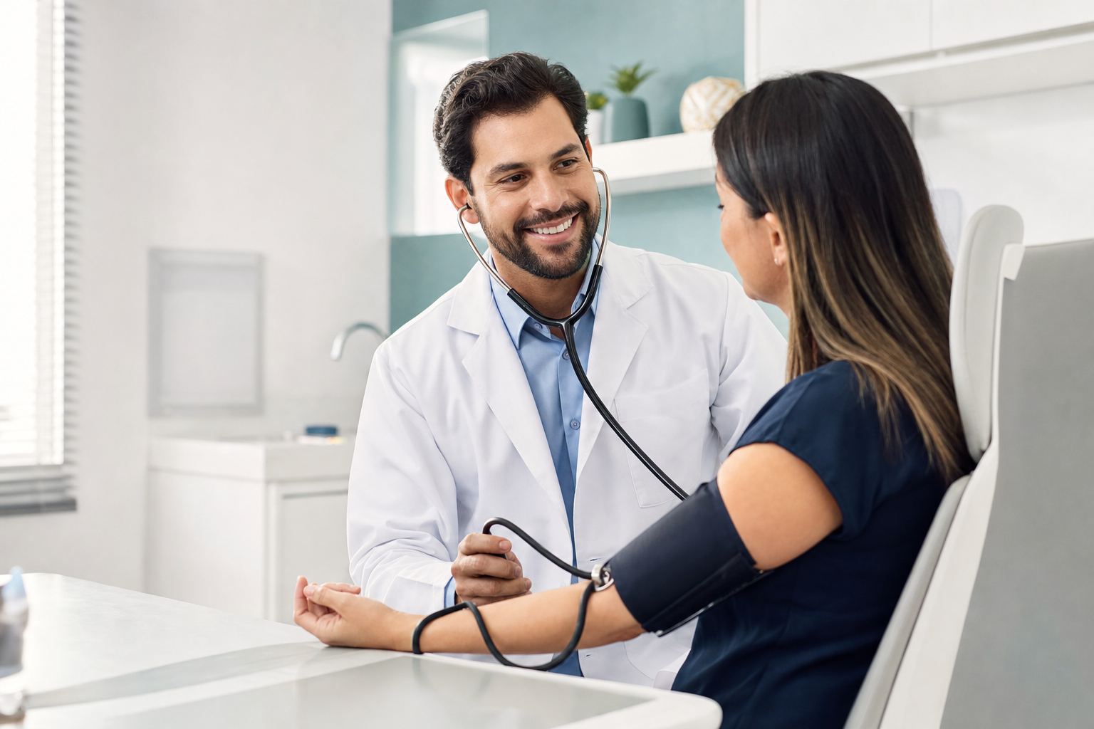 Médico atendendo paciente em consulta na Clínica DEZ