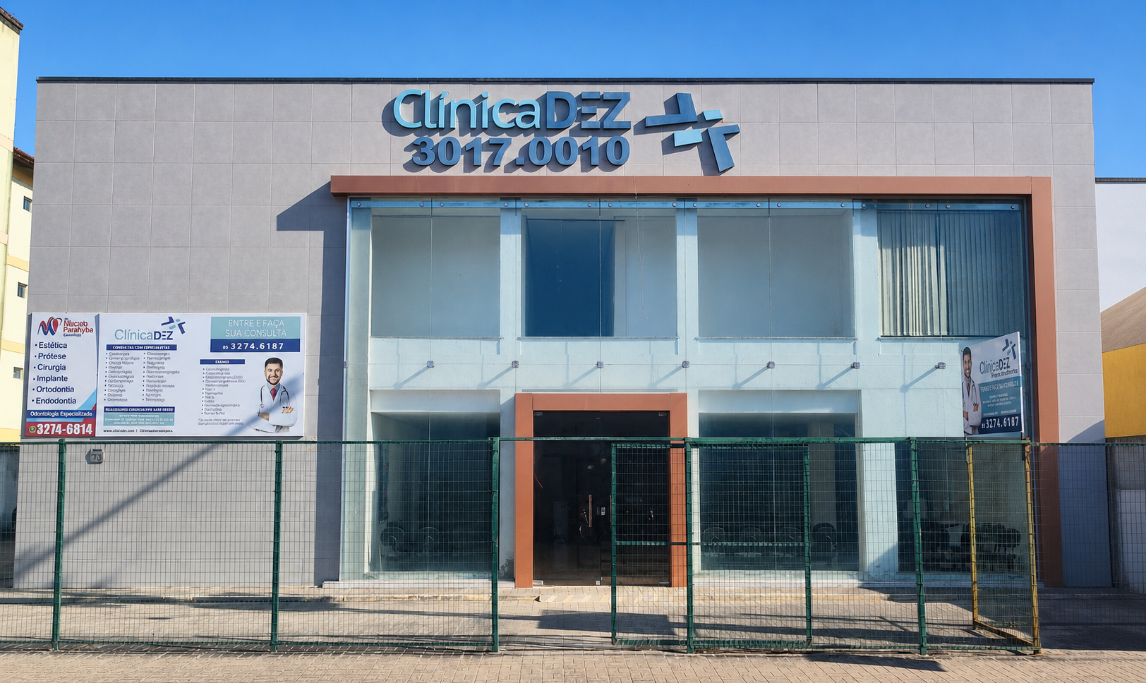 Fachada da Clínica DEZ em Messejana
